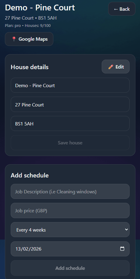 House details screenshot